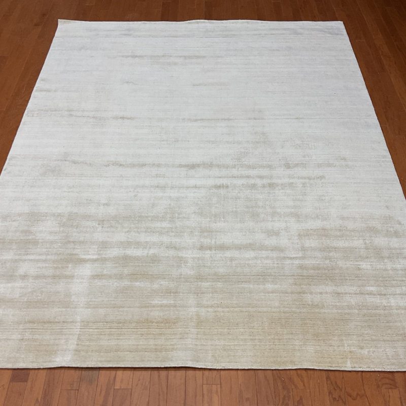 Tapis en soie noué à la main, Rectangulaire 8 pi x 10 pi