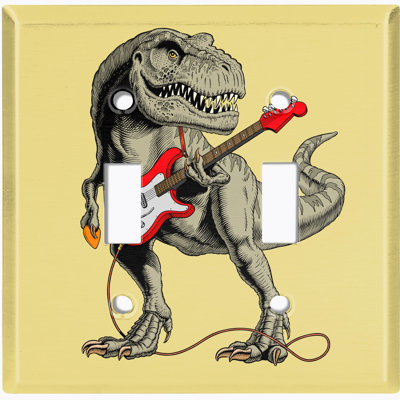 Plaque murale 2 lumières Dinosaur T-Rex