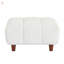 Canapé convertible modulaire avec repose-pieds mobile et coussins décoratifs, parfait pour le confort et le style de tout salon.