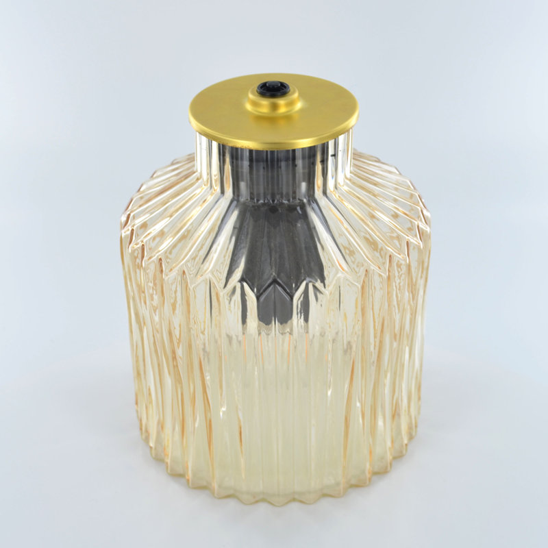 Sandersville Glass Novelty Lamp, Gold