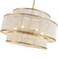 Lustre tambour 6 lumières tissées à la main à intensité variable