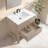 Wesli 30" Single Bathroom Vanity With Engineered Stone Top