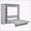 Lit escamotable double pleine grandeur avec tablettes-1401364794