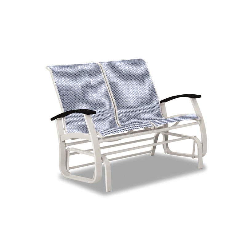 Banc oscillant Askar, Noir P70, Neige texturée, Rouge 1D Sunbrella®