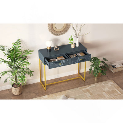 Console à deux tiroirs