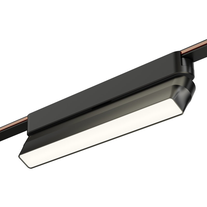 Continuum LED Adjustable Track Head, Black, 2.25" H x 1" W x 9" D