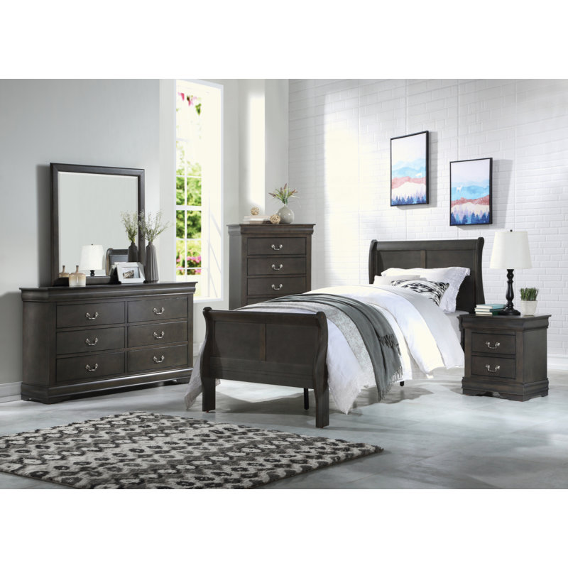 Miroir gris foncé
