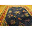 Tapis rectangulaire chinois en laine noué à la main de style antique années 1920 bleu art déco