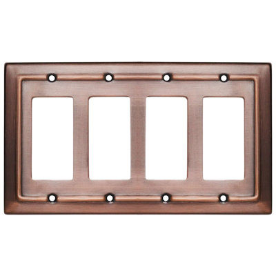 Architectural 4 - Gang Rocker Standard Wall Plate
