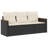 Vidaxl Garden Sofa Set Black