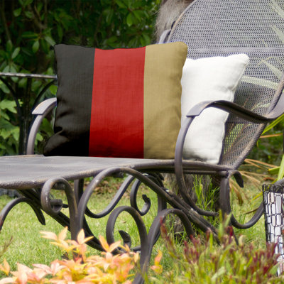 Striped Outdoor Reversible Throw Pillow
