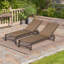 Ensemble de chaise longue inclinable réglable en métal Antrea-2060701655