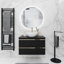 80mm Single Bathroom Vanity with Ceramic Basin