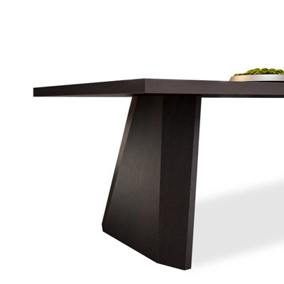Narvie Oak Solid Wood Top Dining Table