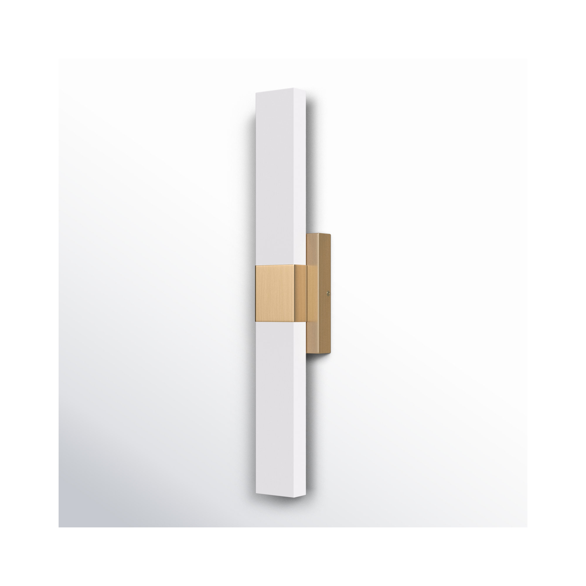 Rosamond 4.75 In. 2 Light Vanity With White Acrylic Shade, Gold