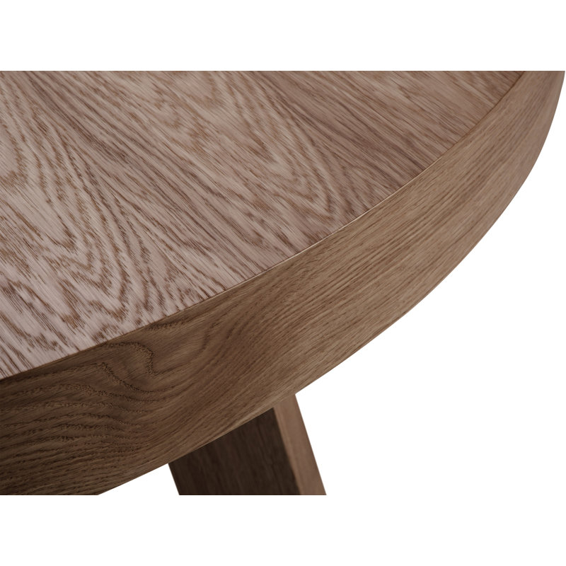 Jahkeim Extendable Beech Round Dining Table, Dark Brown