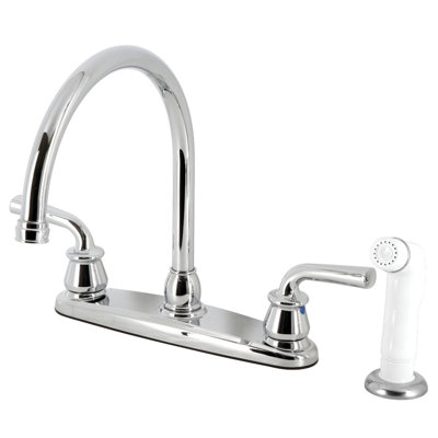 Kingston Brass Restoration Two-Handle 8" Centerset Kitchen Faucet