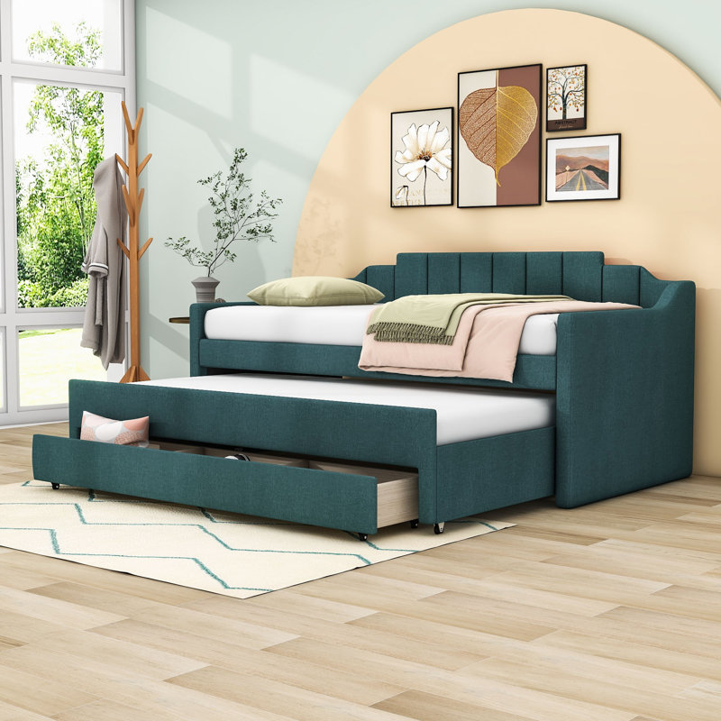 Upholstered Daybed, Green