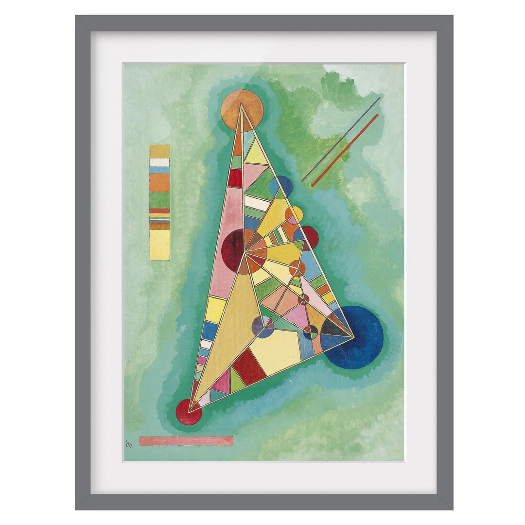 Gerahmtes Poster Dreieck von Wassily Kandinsky