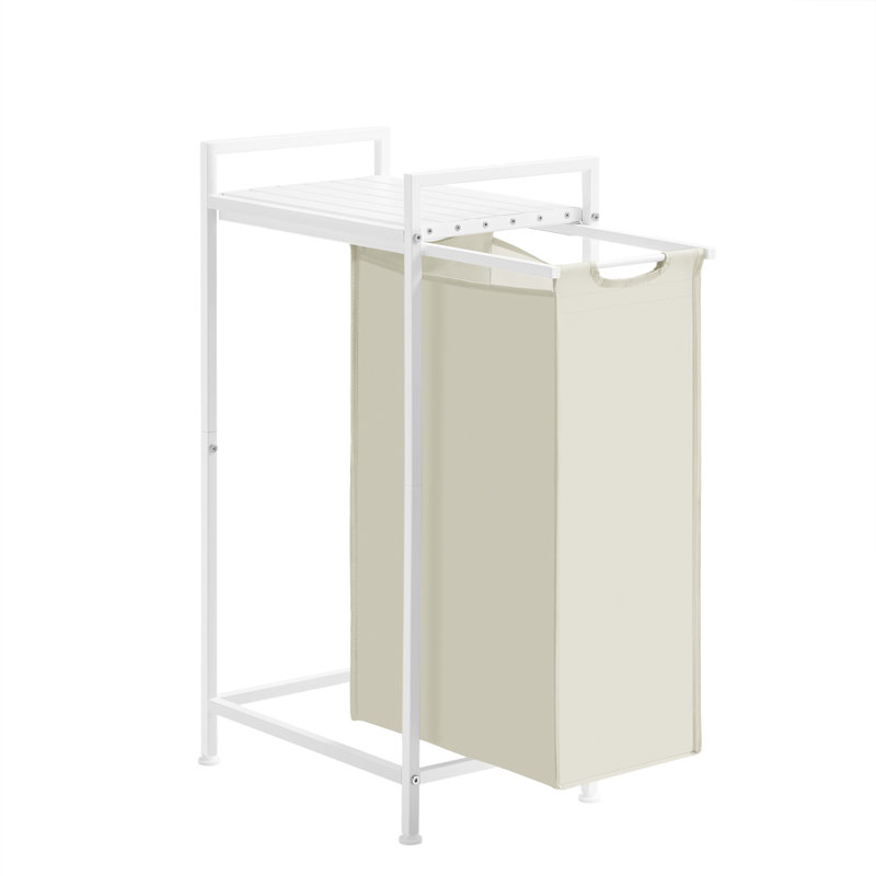 Laundry Hamper, Cream White/Cloud White