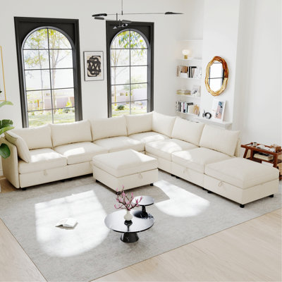 Modular Sectional Couch, Indoor Sofa with Storage for Living Room