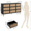 Commode 9 tiroirs, commode haute avec rangement profond pour la chambre à coucher et le salon-241426906