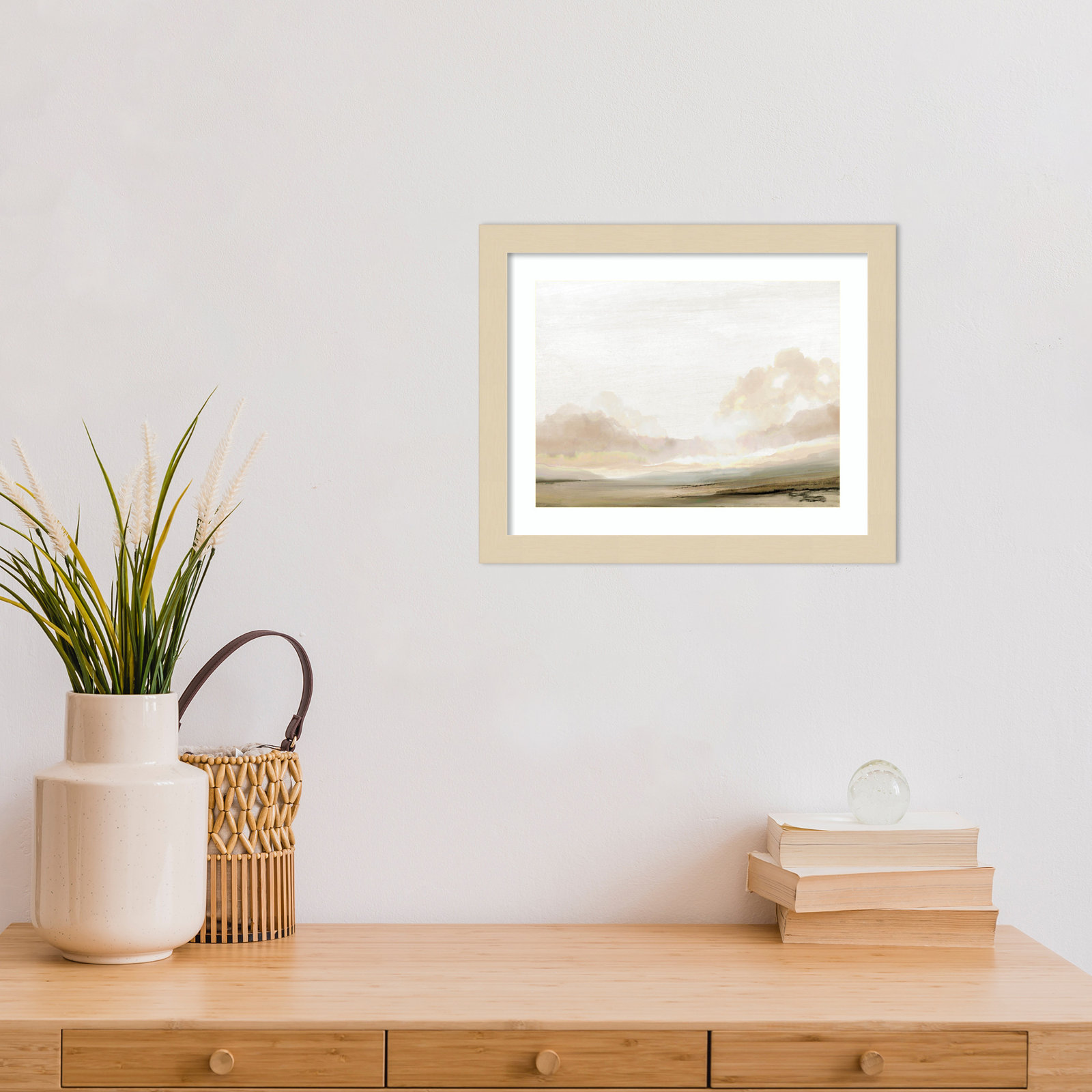 Southern Landscape by Dan Hobday, 11" H x 13" W x 1" D, Brown