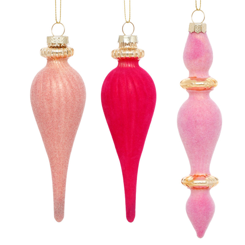 Luxe Drop Ornament, Box Of 6- 5 Inches