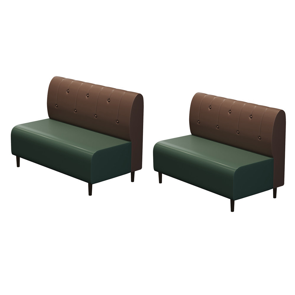 Canadian Linen Vintage Industrial Style Bar Cafe Restaurant Bench Faux  Leather Upholstered Bench | Wayfair, image size:1000x1000