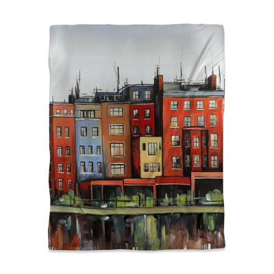 Boston Fall Colors Duvet Cover | Blue Cities Bedroom Decor