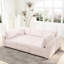 Rose contemporain avec coussins et rangement amovibles. Doux et élégant pour la chambre à coucher. Structure en métal 106,3 po en forme de U 6. Rose. Élévateur hydraulique. Confortable et élégant. Salon de la chambre à coucher. Matériaux-1851973564