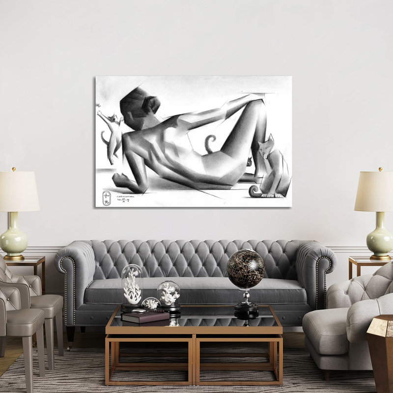Catwoman by Corné Akkers - Wrapped Canvas Gallery-Wrapped Canvas Giclée, 152.5 cm H x 101.5 cm W