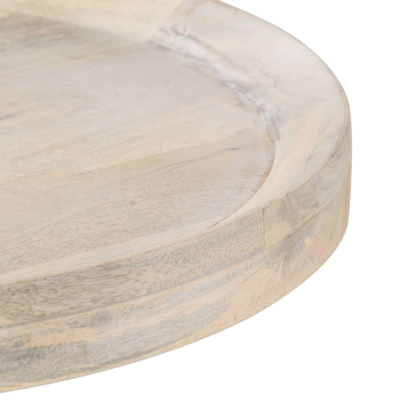 Union Solid Wood Pedestal End Table