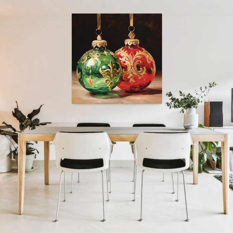 Fêtes des trésors, art mural élégant et abstrait traditionnel, 36" H x 36" W