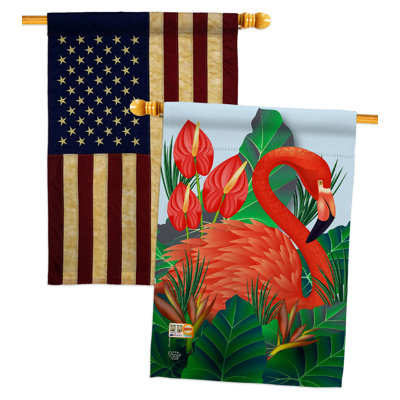Drapeau de maison à 2 côtés en polyester / mélange de polyester 40 x 28 po