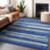 Premium Machine Washable Prisco Blue Rug
