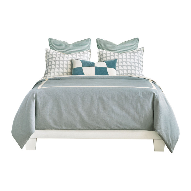 Ensemble de housse de couette en coton Simon, Housse de couette grand super + 5 pièces supplém