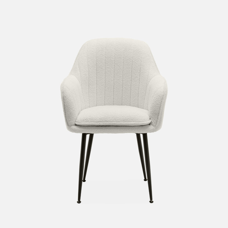 Parrella 59 Wide Tufted, Boucle Accent Armchair