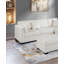 Canapé modulaire, canapé rembourré avec repose-pieds pour le salon-2057634323