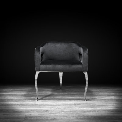 Iseminger 19'' H Velvet Upholstered Armchair