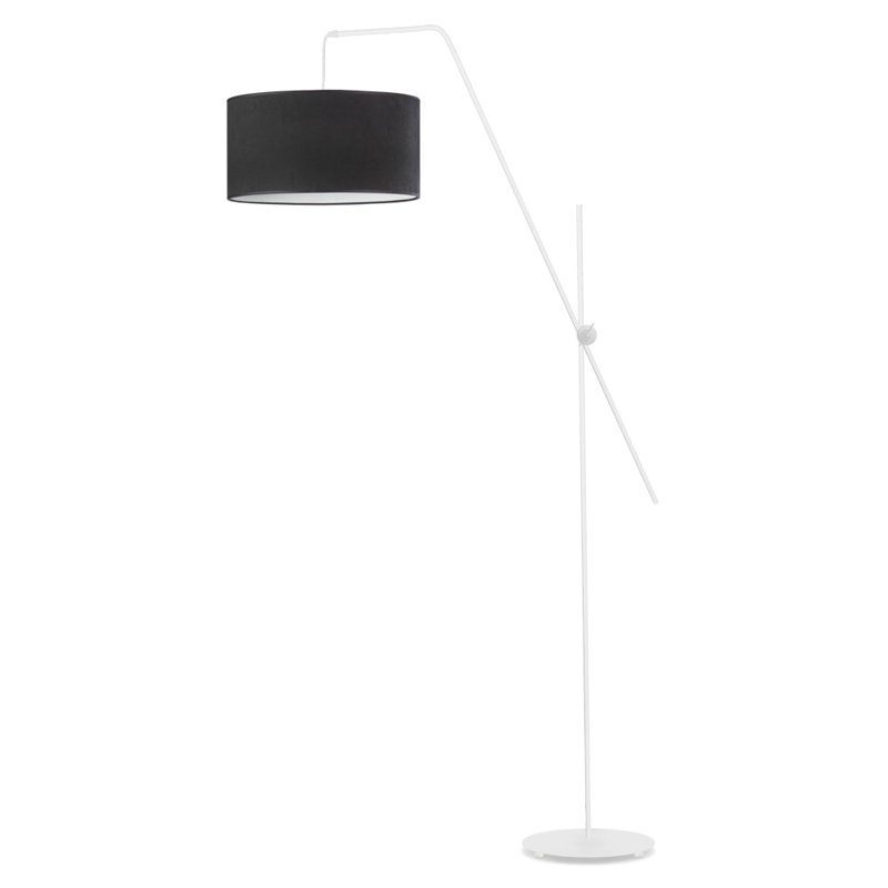 Lusa 176cm Arched Floor Lamp, Black