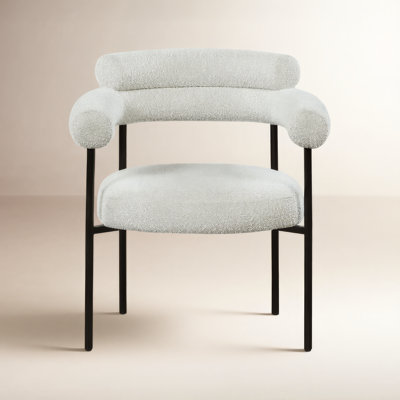 Boucle Upholstered Arm Chair
