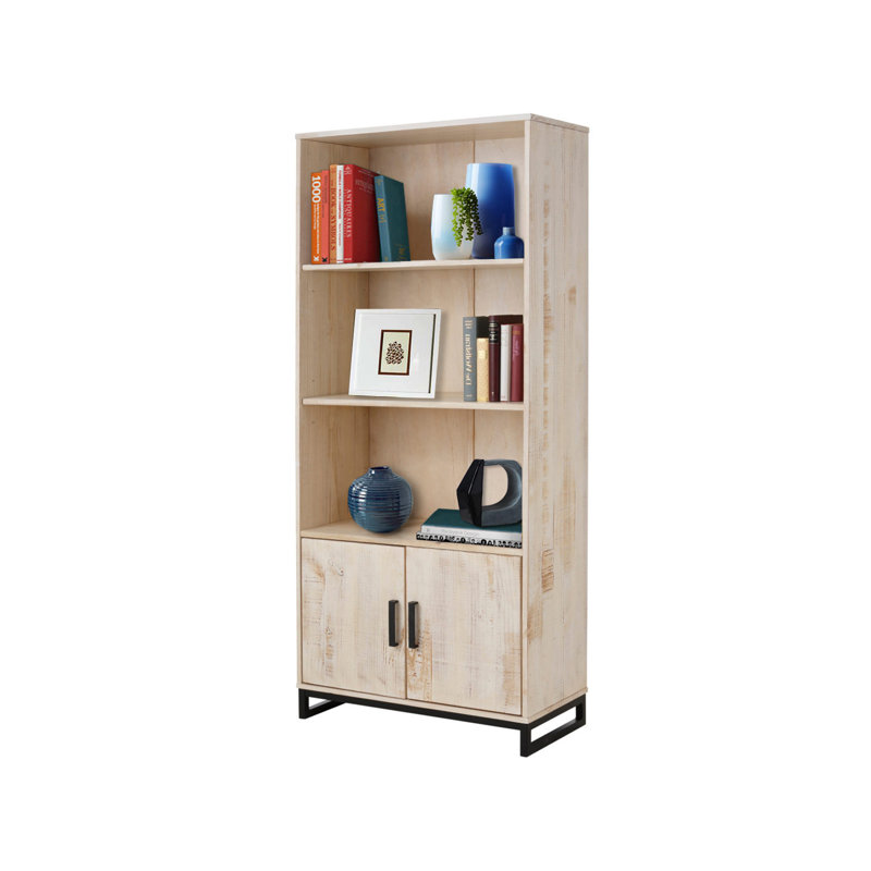 Fallon 180cm H x 82cm W Solid Wood Standard Bookcase, White