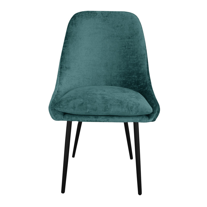 Misty 48cm H Upholstered Side Chair, Turquoise