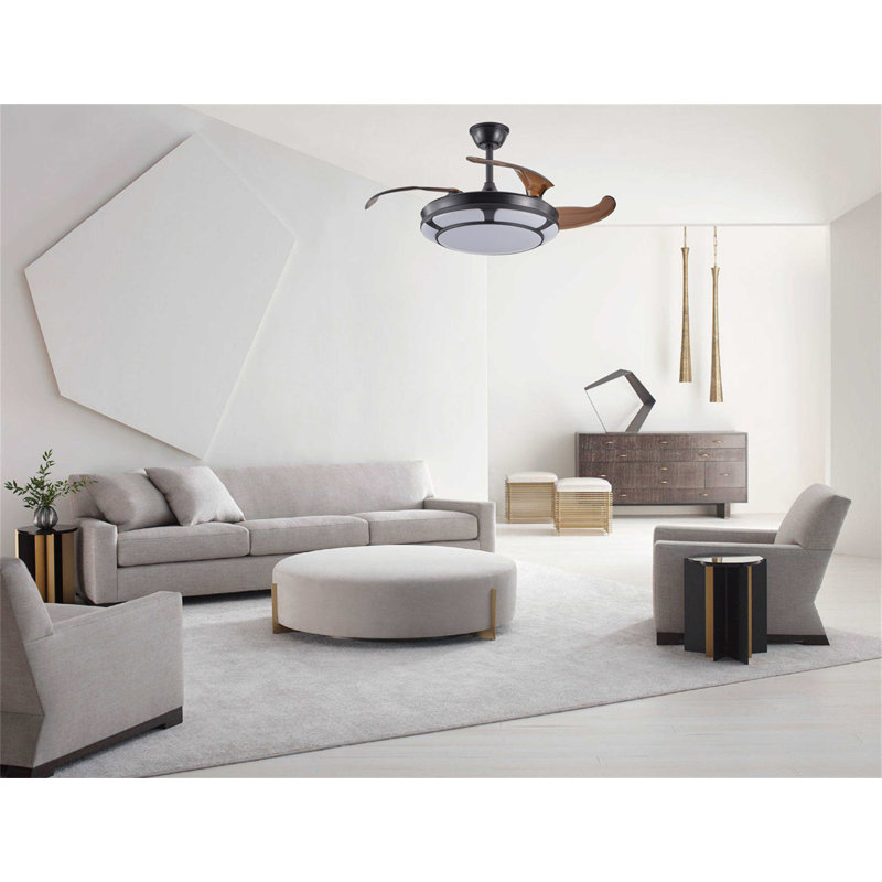 Delrita Ceiling Fan with LED Lights
