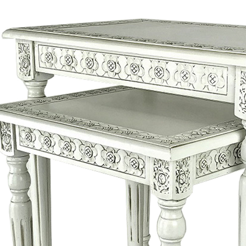 Malbaie Solid Wood Nesting Tables