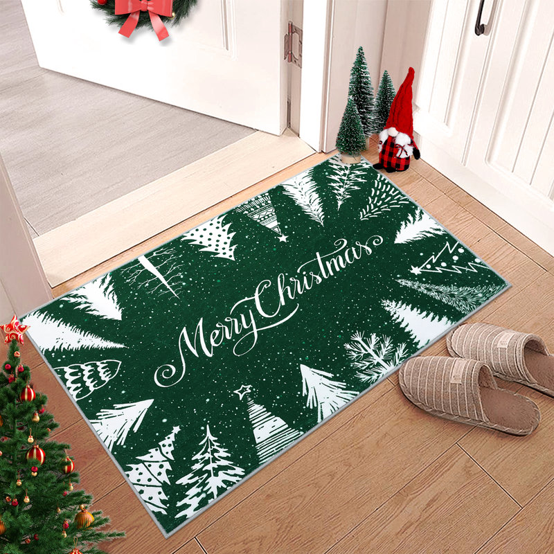 Christmas Decorative Area Rug Washable Modern Rug for Living Room Dining Room, Rectangle 2' x 3'