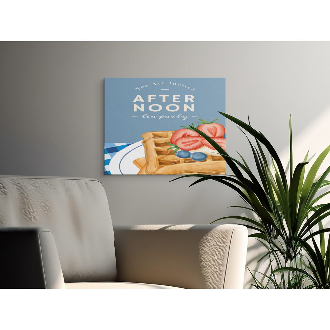 Waffle Berry Afternoon Tea Canvas Print