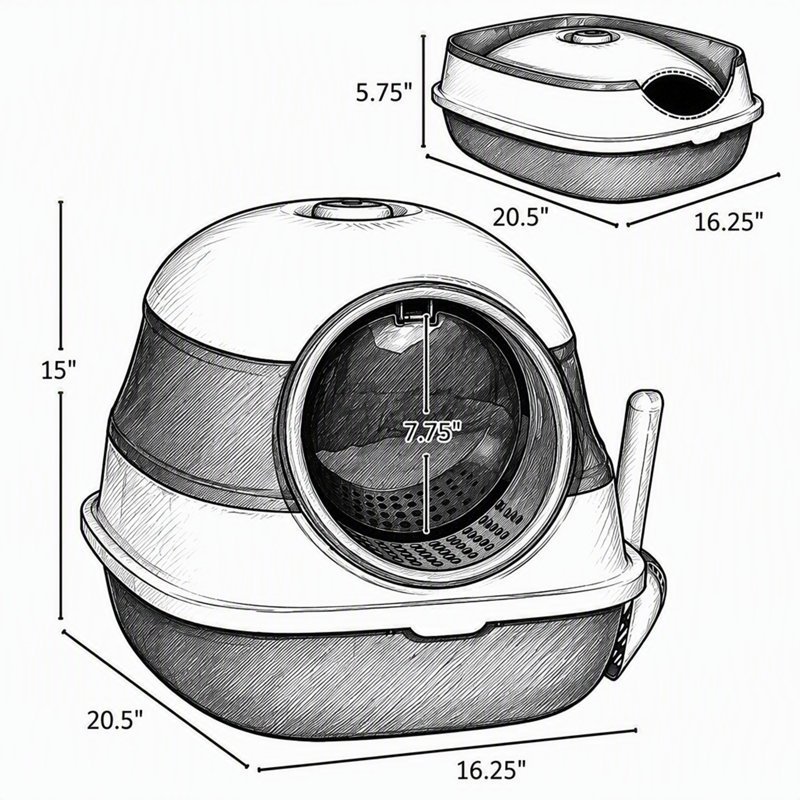 Cat Litter Box with Lid