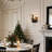 6.3Inch Armed Glass Wall Sconce